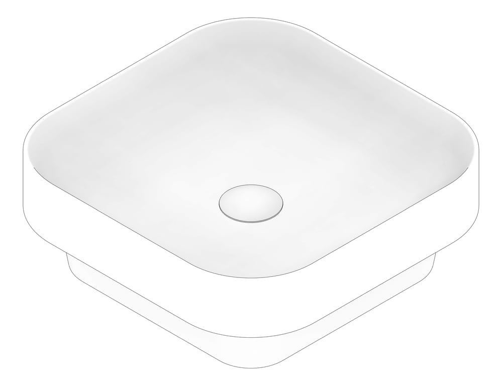 3D Documentation Image of Basin SemiInset Seima Obello RoundedSquare