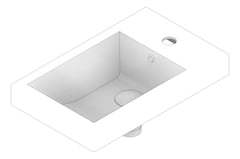 3D Documentation Image of Basin SemiInset Seima Plati Rectangle