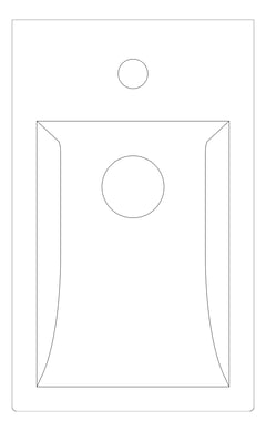 Plan Image of Basin SemiInset Seima Plati Rectangle