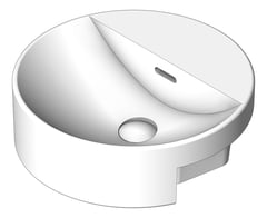 3D Shaded Image of Basin SemiRecessed Seima Syros 402