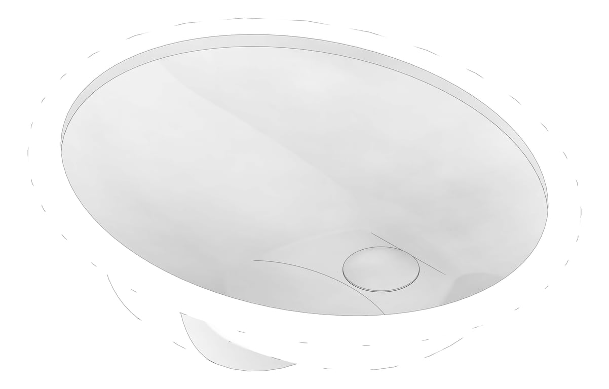 3D Documentation Image of Basin Undermount Seima Arko Oval
