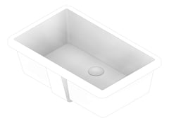 3D Documentation Image of Basin Undermount Seima Plati Rectangle
