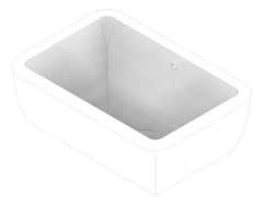 3D Documentation Image of Basin Undermount Seima Plati Rectangle Large