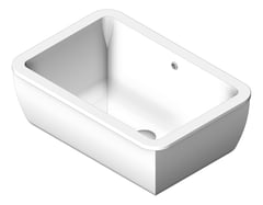 3D Shaded Image of Basin Undermount Seima Plati Rectangle Large