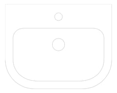 Plan Image of Basin WallHung Seima Chios