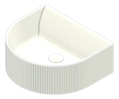 3D Presentation Image of Basin WallHung Seima Cleo DShaped