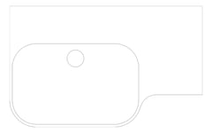 Plan Image of Basin WallHung Seima Limni Left 720