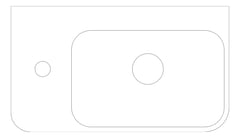 Plan Image of Basin WallHung Siema Limni Right