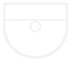 Plan Image of Basin WallHung Seima Cleo DShaped TapLanding