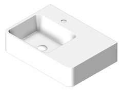 3D Shaded Image of Basin WallHung Seima Limni Left Shelf
