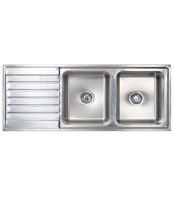 kubic-200-191650.jpg Image of Sink Kitchen Seima Kubic DoubleBowl Drainer Left