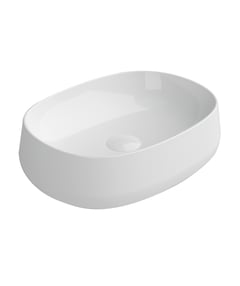 loni-540-white-gloss.jpg Image of Basin AboveCounter Seima Loni SquarishOval