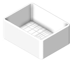 3D Shaded Image of Sink Kitchen Seima Cleo Fluted 610