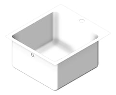 3D Shaded Image of Sink Kitchen Seima Kubic 35Litres