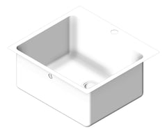 3D Shaded Image of Sink Kitchen Seima Kubic 45Litres