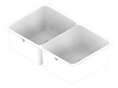 3D Documentation Image of Sink Kitchen Seima Kubic Double 2mmBridge