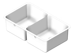 3D Shaded Image of Sink Kitchen Seima Kubic Double 2mmBridge