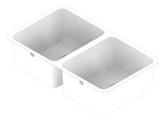 3D Documentation Image of Sink Kitchen Seima Kubic Double