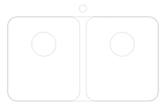 Plan Image of Sink Kitchen Seima Kubic Double TapLanding