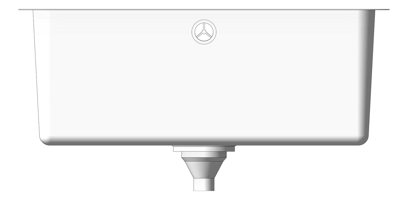 Front Image of Sink Kitchen Seima Kubic Rectangle Large