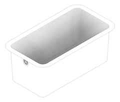 3D Documentation Image of Sink Kitchen Seima Kubic Small