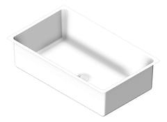 3D Shaded Image of Sink Kitchen Seima Leto Rectangle