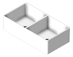 3D Shaded Image of Sink Kitchen Seima Odessa ApronFront DoubleBowl