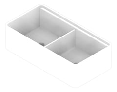 3D Documentation Image of Sink Kitchen Seima Odessa ApronFront Workstation DoubleBowl