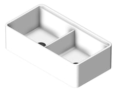3D Shaded Image of Sink Kitchen Seima Odessa ApronFront Workstation DoubleBowl