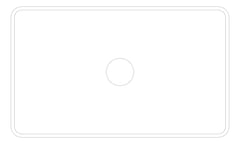 Plan Image of Sink Kitchen Seima Odessa Rectangle Large