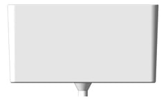 Left Image of Sink Kitchen Seima Odessa Rectangle Large Rimless