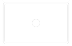 Plan Image of Sink Kitchen Seima Odessa Rectangle Large Rimless