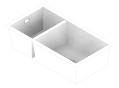 3D Documentation Image of Sink Kitchen Seima Oros OneAndHalfBowl