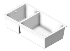 3D Shaded Image of Sink Kitchen Seima Oros OneAndHalfBowl