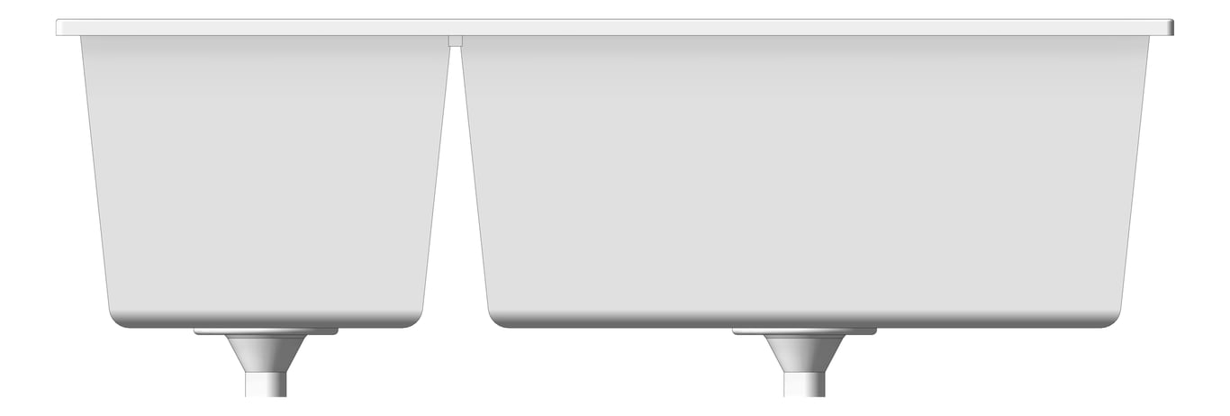 Front Image of Sink Kitchen Seima Oros OneAndHalfBowl