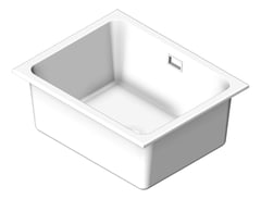 3D Shaded Image of Sink Kitchen Seima Oros Rectangle