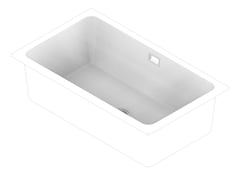 3D Documentation Image of Sink Kitchen Seima Oros Rectangle Large
