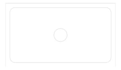 Plan Image of Sink Kitchen Seima Oros Rectangle Large