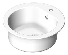 3D Shaded Image of Sink Kitchen Seima Oros Round