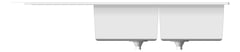 Front Image of Sink Laundry Seima Oros DoubleBowl Drainer Left