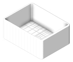 3D Shaded Image of Sink Kitchen Seima Cleo Fluted 610