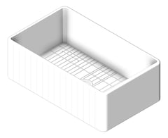 3D Shaded Image of Sink Kitchen Seima Cleo Fluted 760