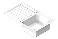 3D Shaded Image of Sink Kitchen Seima Kubic Drainer Right