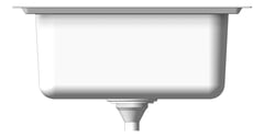 Left Image of Sink Kitchen Seima Kubic OneAndOneFourthBowl Drainer Left
