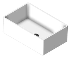 3D Shaded Image of Sink Kitchen Seima Odessa Rectangle Large Rimless