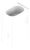 3D Documentation Image of Sink Laundry Seima Tilos 380 Cabinet 35L