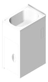 3D Shaded Image of Sink Laundry Seima Tilos 380 Cabinet 35L