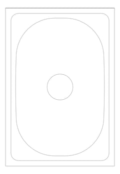 Plan Image of Sink Laundry Seima Tilos 380 Cabinet 35L