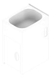 3D Documentation Image of Sink Laundry Seima Tilos 470 Cabinet 45L