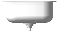 Left Image of Sink Undermount Seima Acero 754